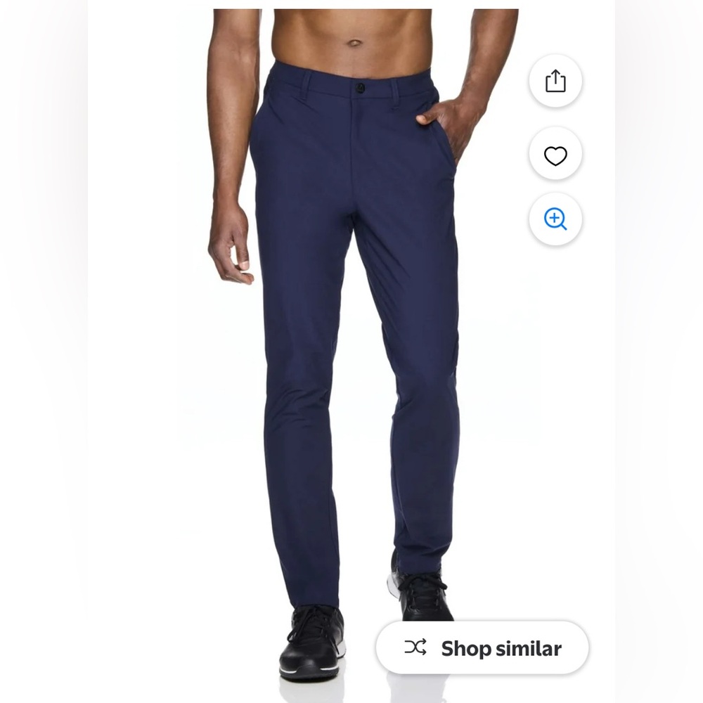 Reebok Men's Anchor Five Pocket Pants, navy blue size 36X32